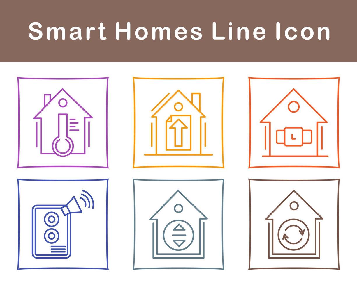 inteligente casas vector icono conjunto