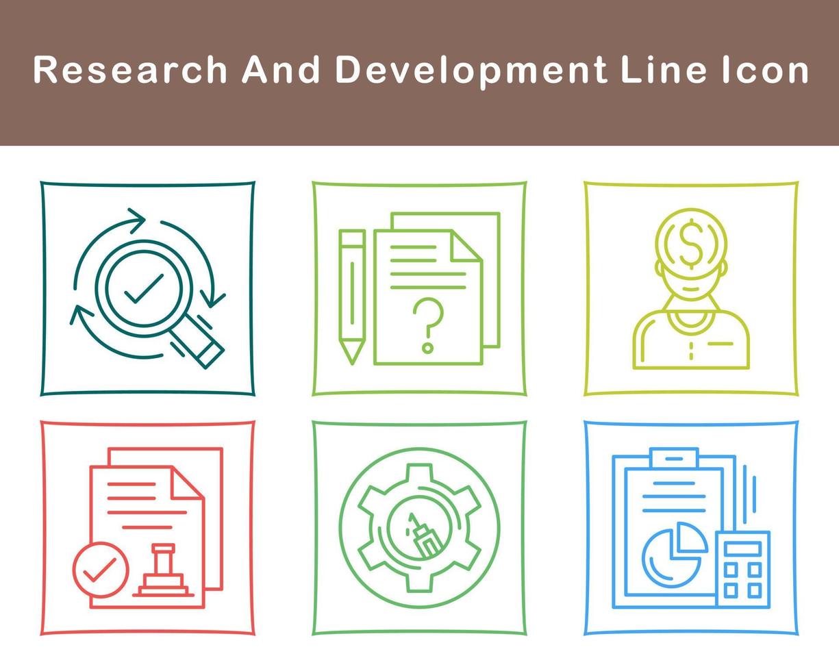 Research And Development Vector Icon Set