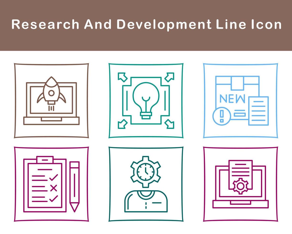 Research And Development Vector Icon Set