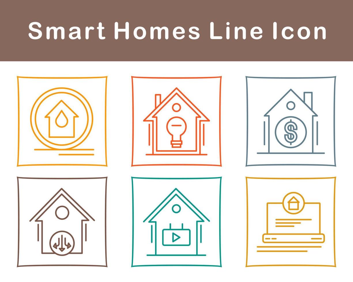 Smart Homes Vector Icon Set