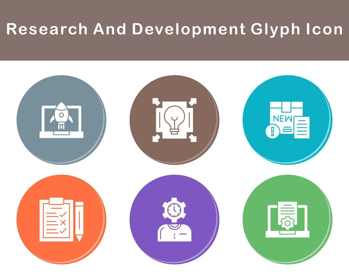 Research And Development Vector Icon Set