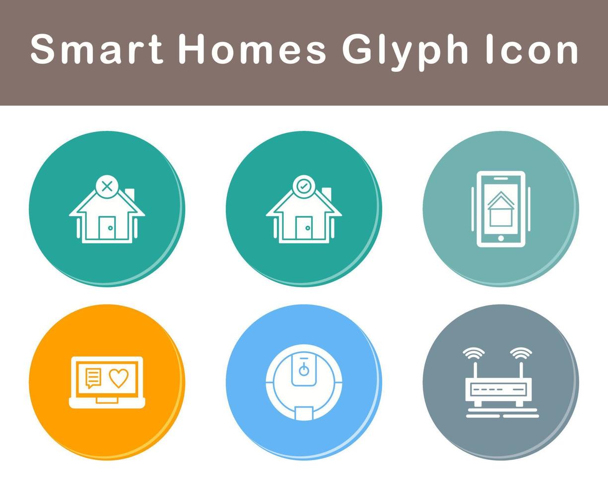 Smart Homes Vector Icon Set