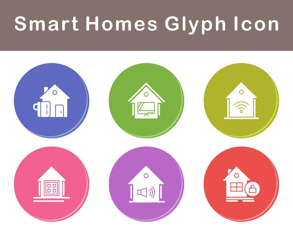 Smart Homes Vector Icon Set