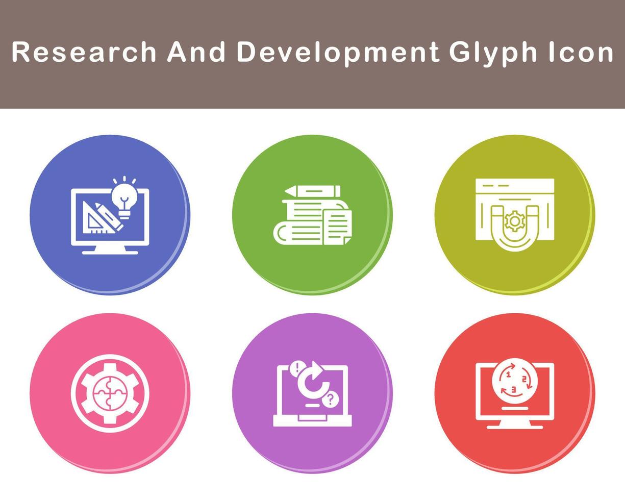 Research And Development Vector Icon Set