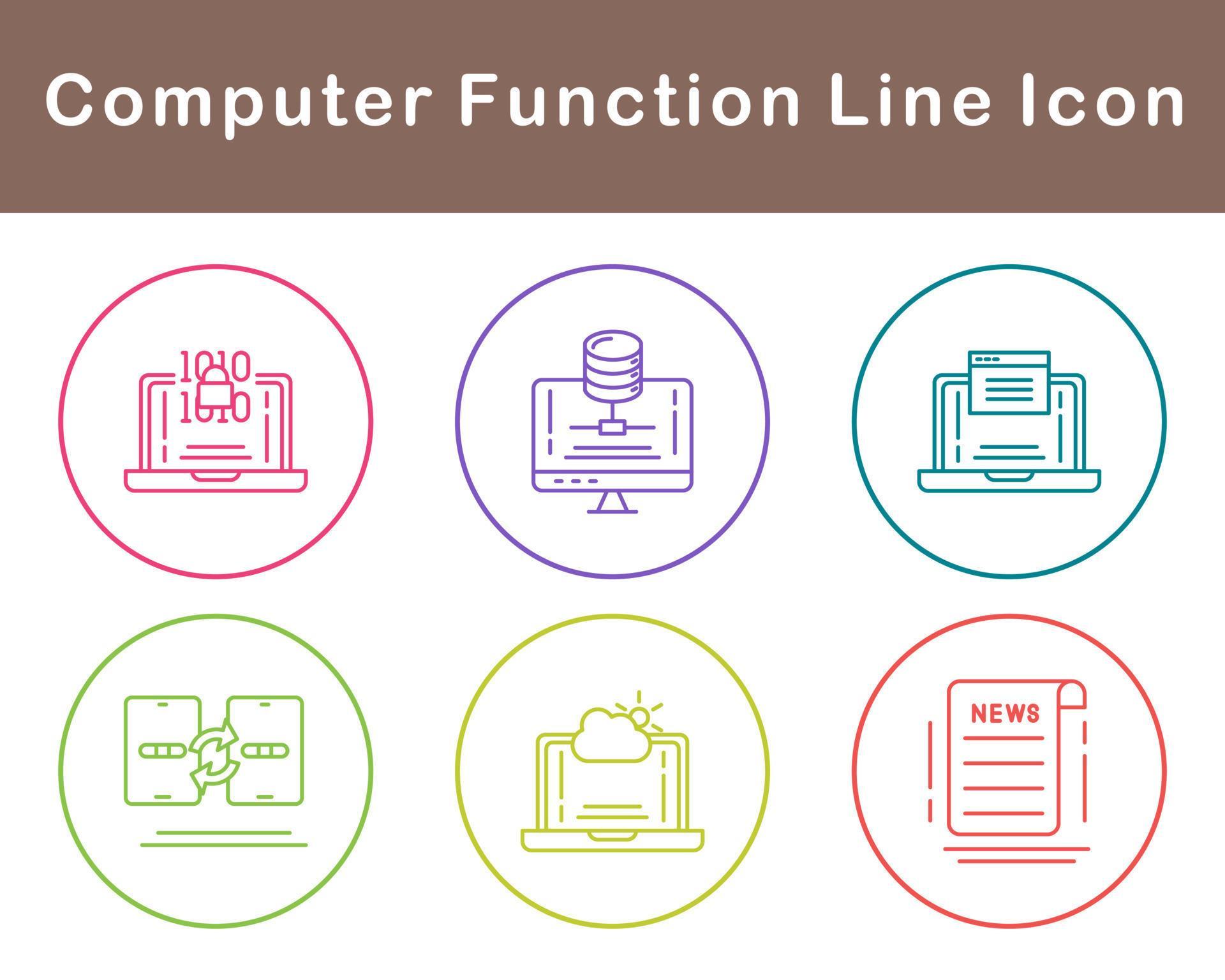 Computer Function Vector Icon Set 21508604 Vector Art at Vecteezy