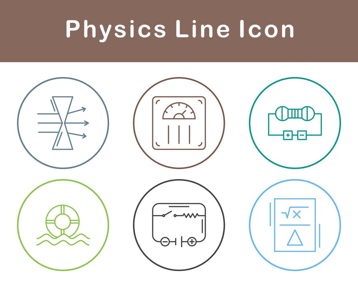 física vector icono conjunto