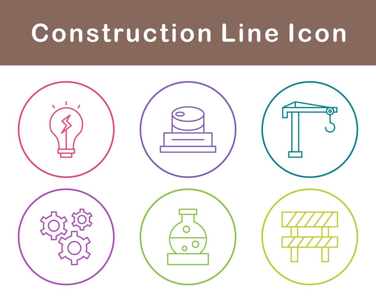 conjunto de iconos de vector de construcción