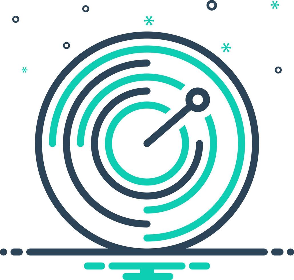 mix icon for radius vector