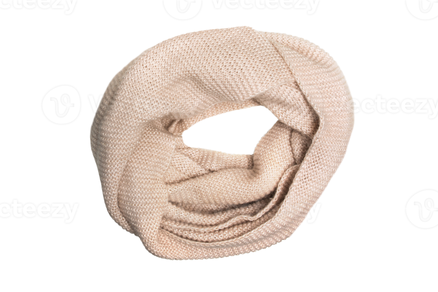 Beige scarf isolated on a transparent background png