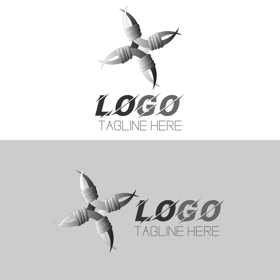 Ancient tribal abstract logo. Art style sign vector