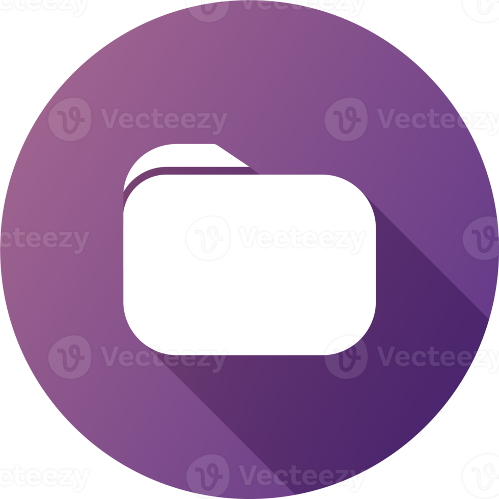 Folder icon in flat design style. Modern website or apps interface. png