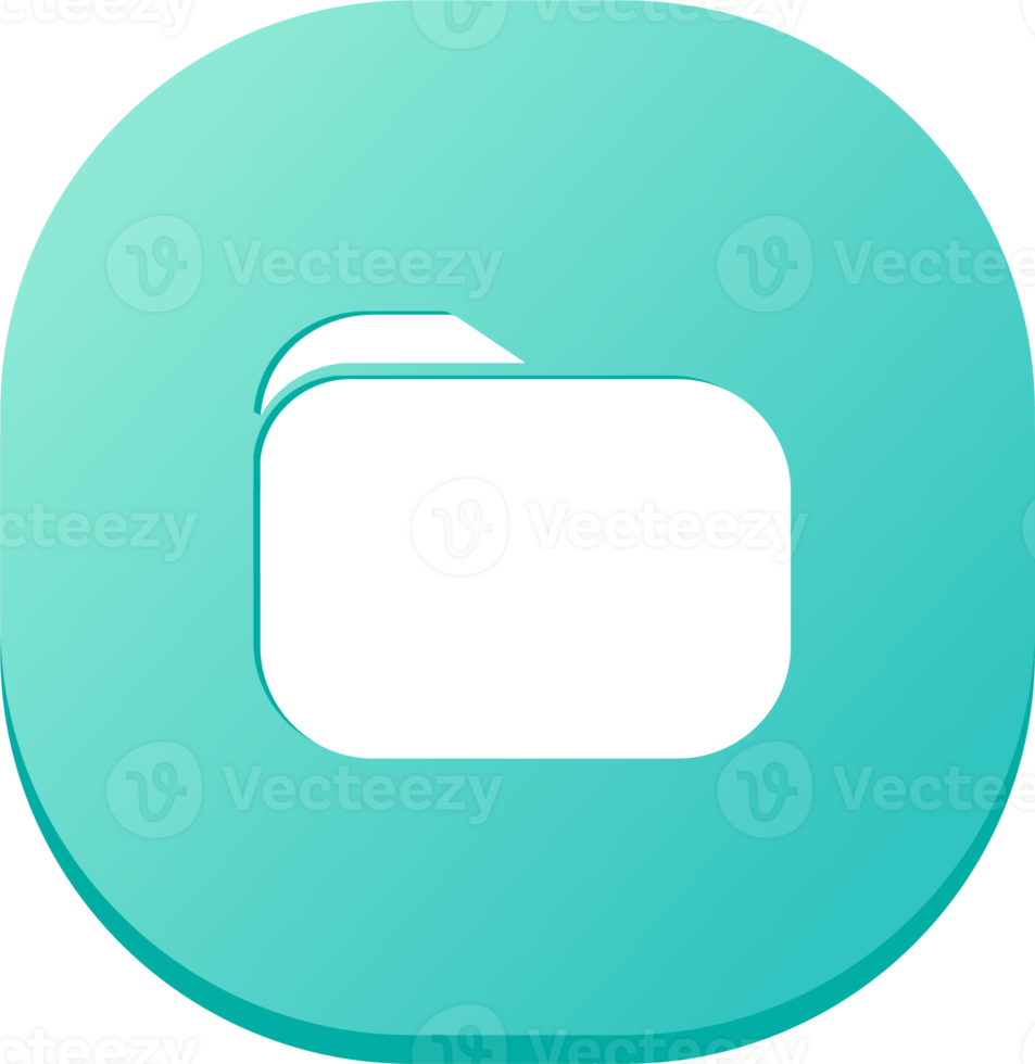 Folder icon in flat design style. Modern website or apps interface. png
