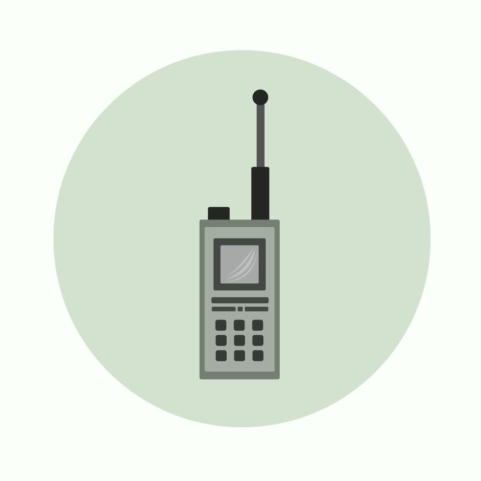 Mobile walkie talkie vector illustration for graphic design and decorative element