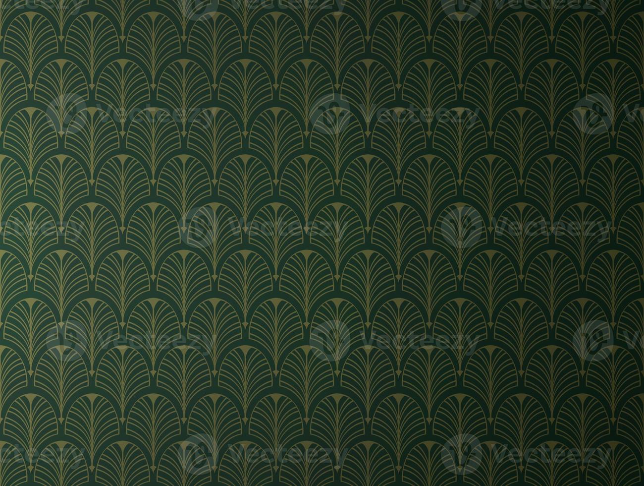 Art deco classic style pattern background.3d rendering photo