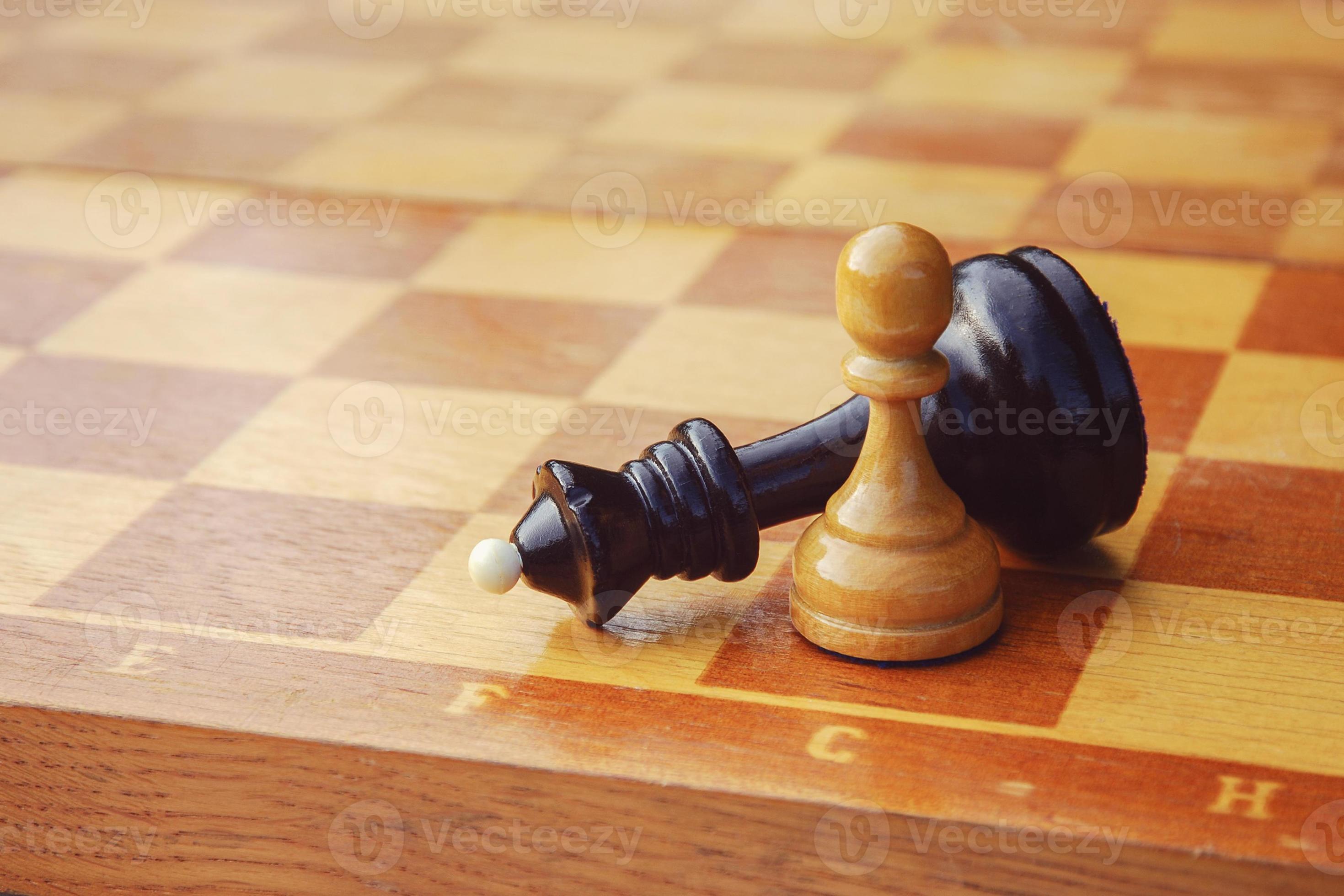 Download Caption: The Pensive Chess King in Defeat Wallpaper