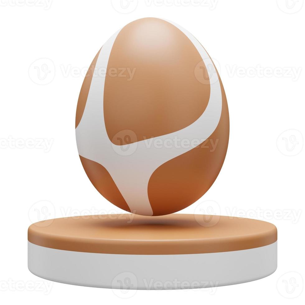 gold egg podium easter 3d illustration photo