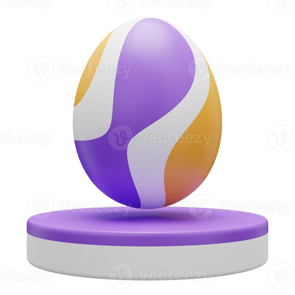 egg podium easter 3d illustration photo
