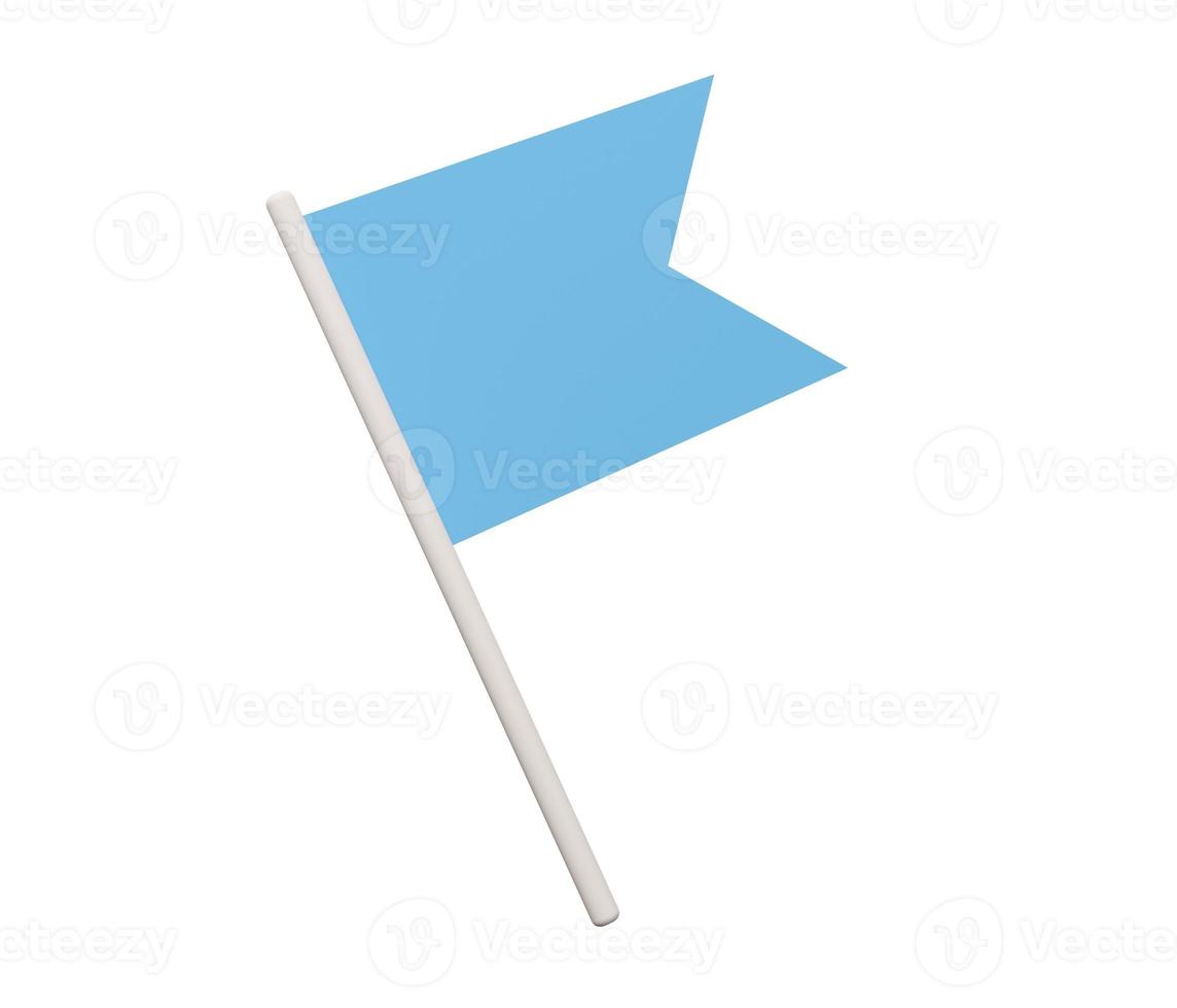 flag 3d icon. 3d render cartoon minimal icon illustration photo