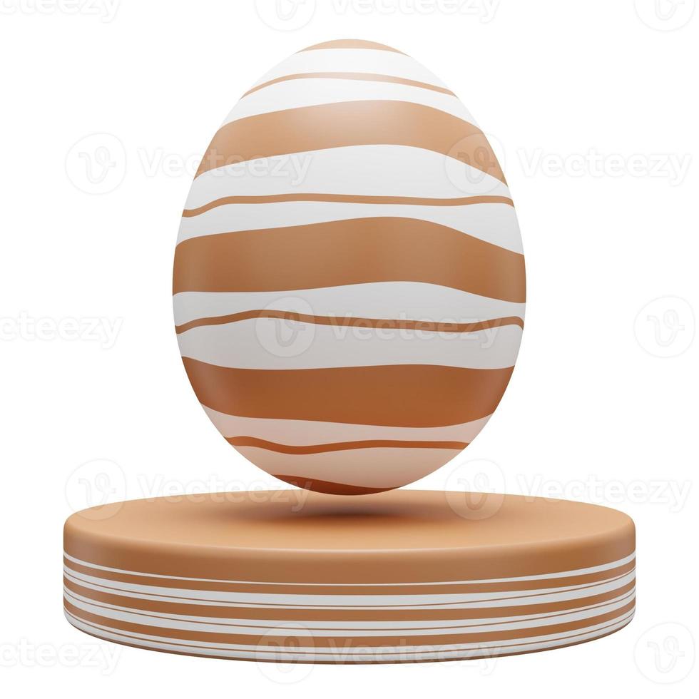 gold egg podium easter 3d illustration photo