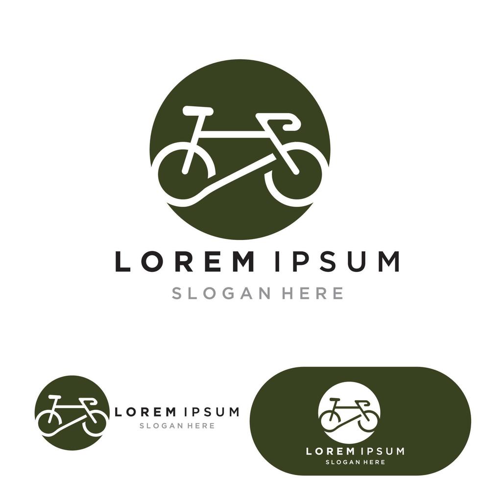 bicicleta deporte logo y símbolo vector modelo