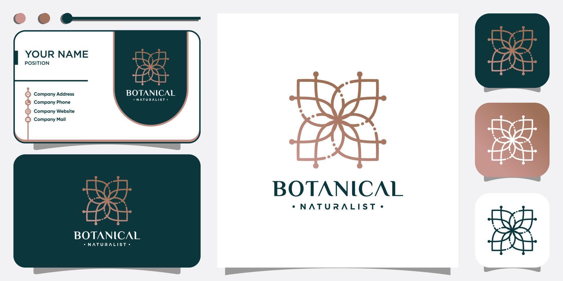 Lotus beauty logo design template with unique idea vector