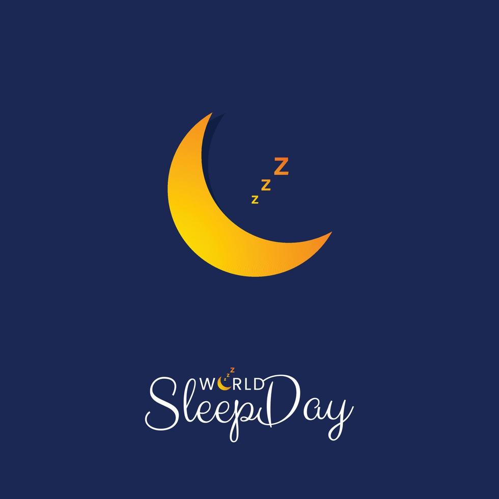 World Sleep Day Social Media Post vector