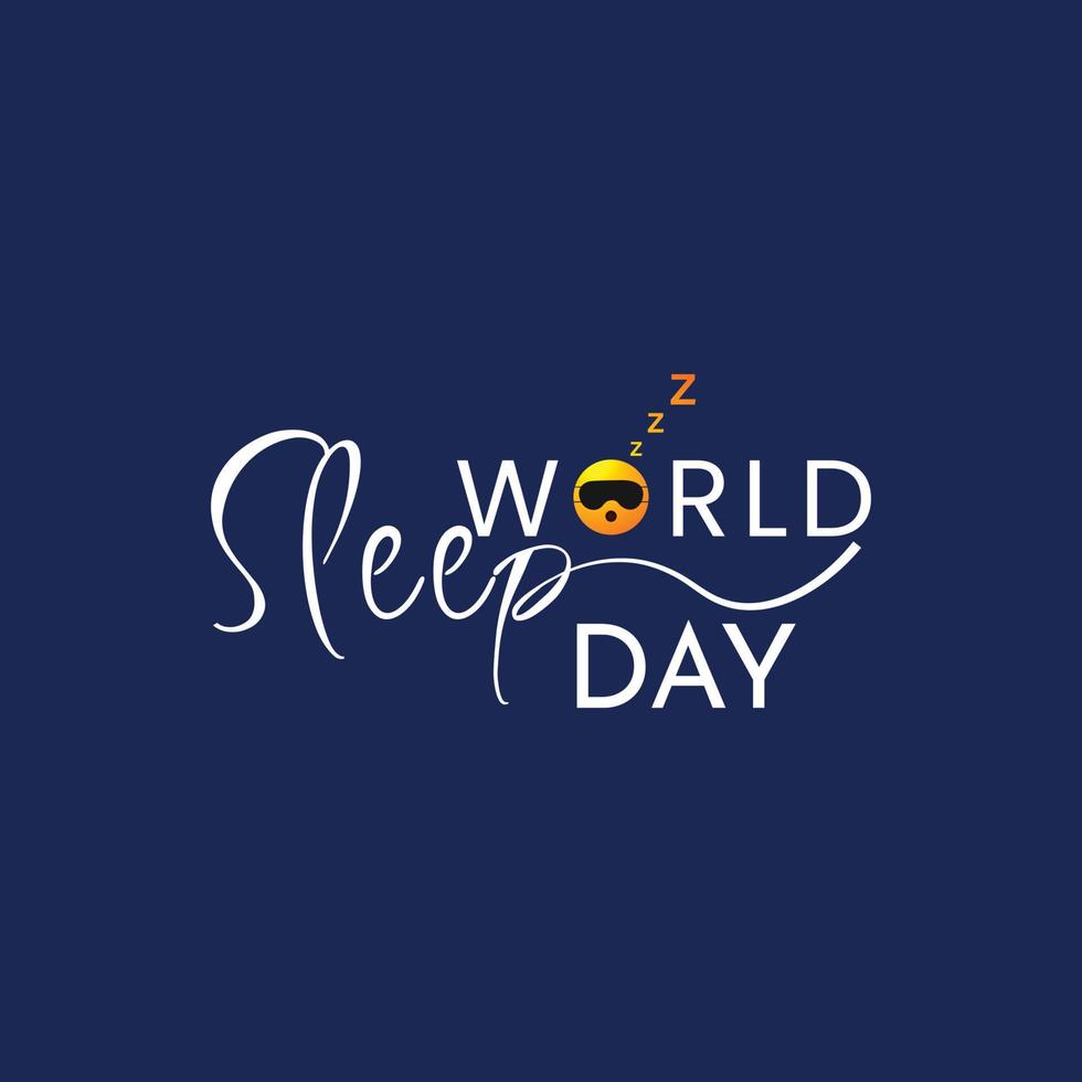 World Sleep Day Social Media Post vector