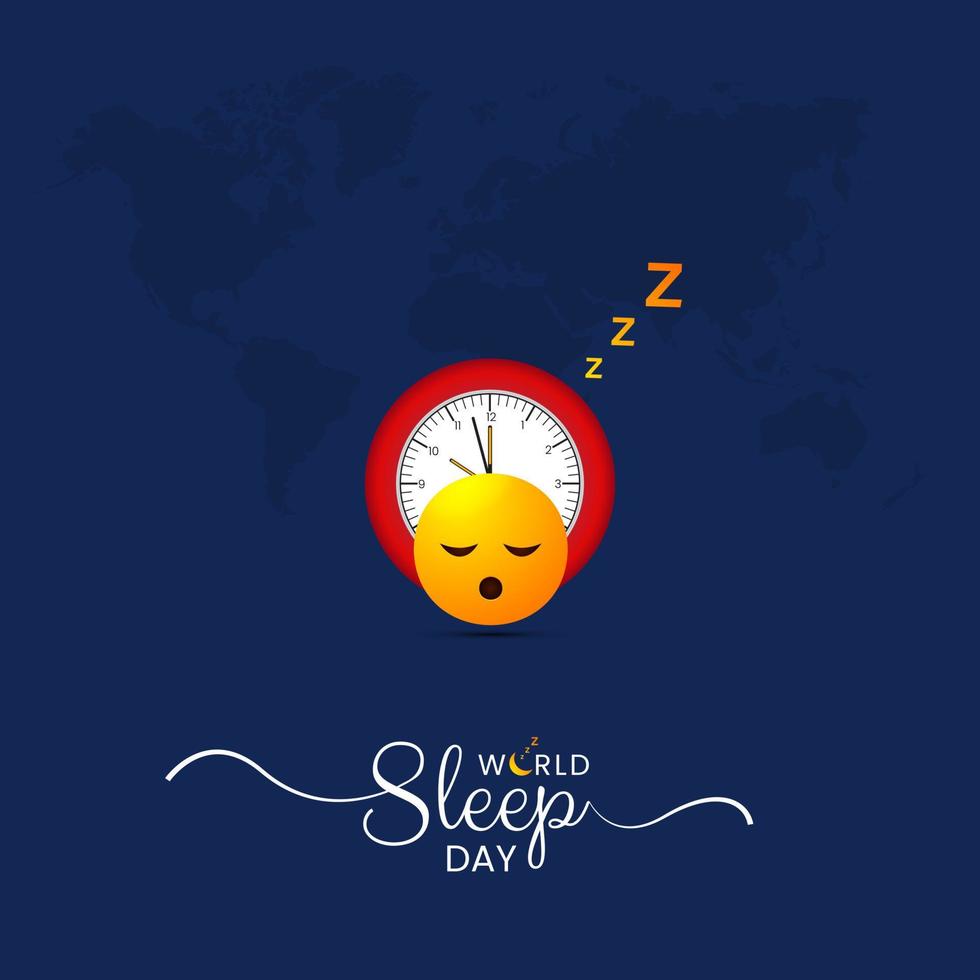 World Sleep Day Social Media Post vector