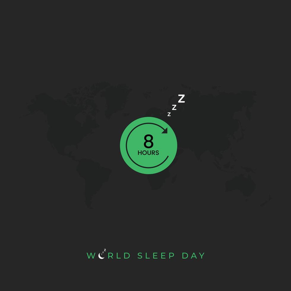 World Sleep Day Social Media Post vector
