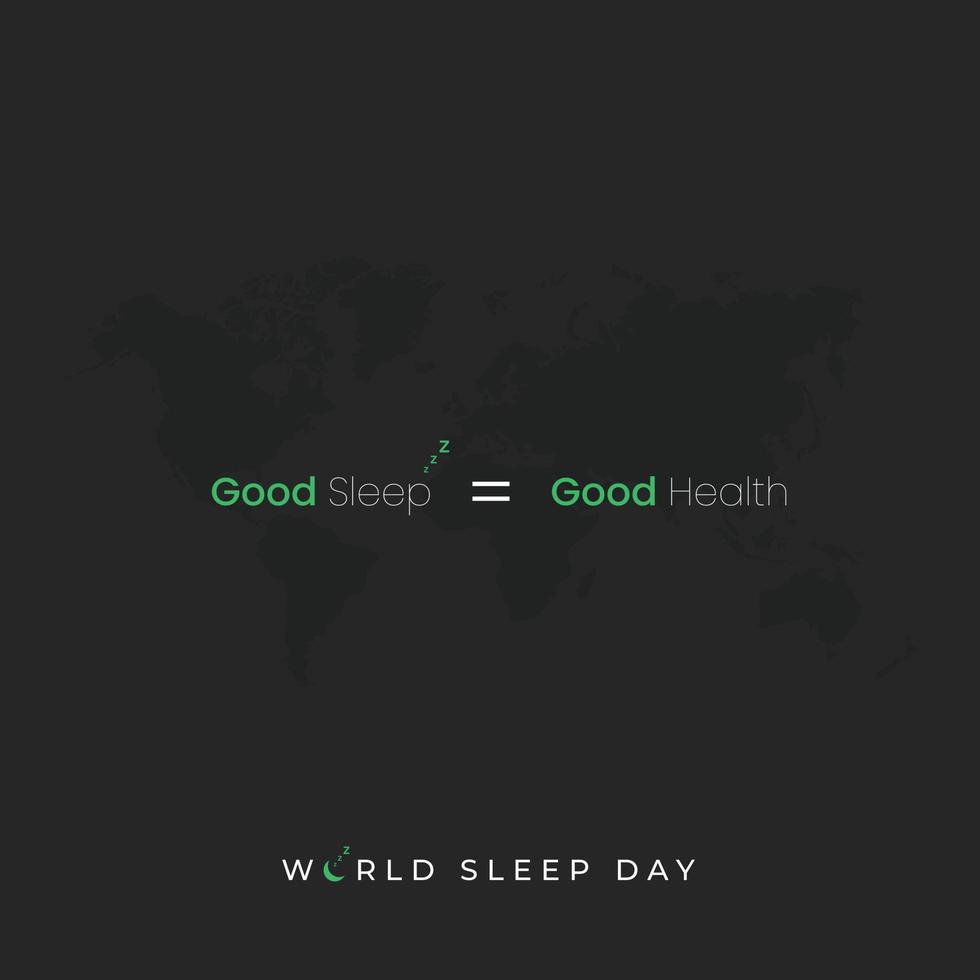 World Sleep Day Social Media Post vector