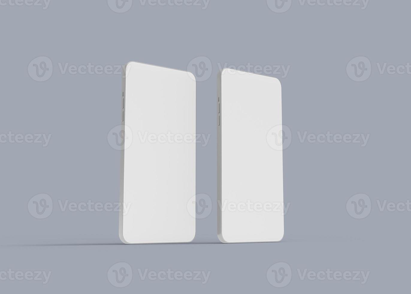 3D rendering modern concept smart phone screen mockup photo