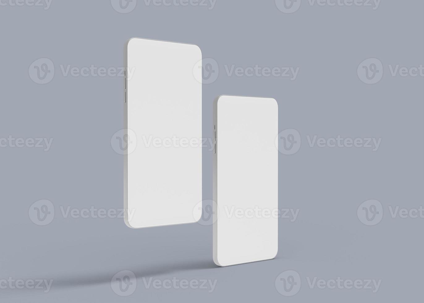 3D rendering modern concept smart phone screen mockup photo