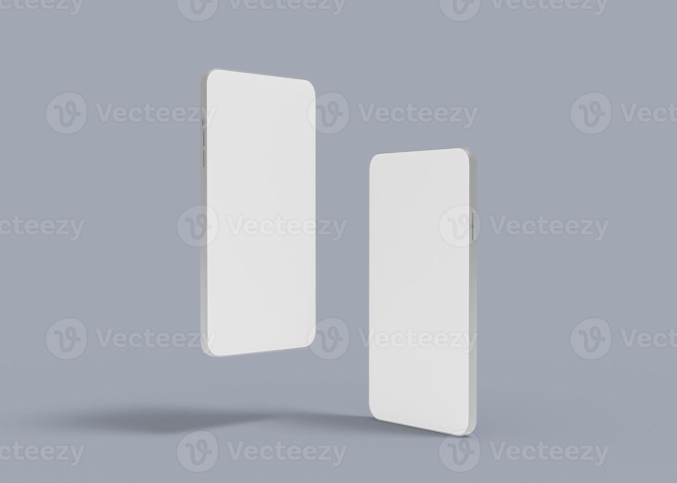 3D rendering modern concept smart phone screen mockup photo