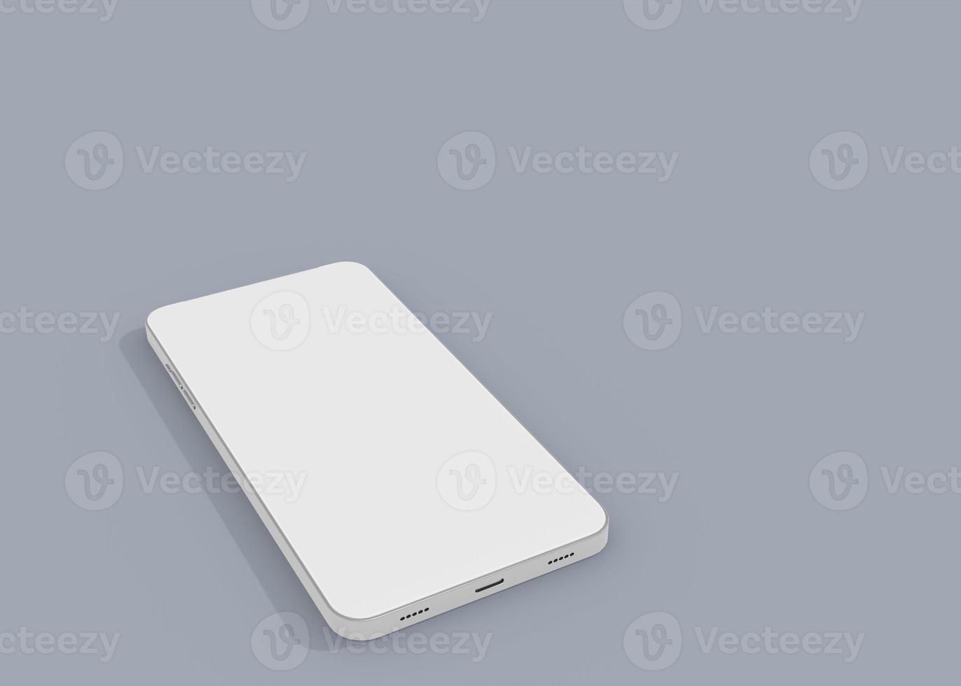 3D rendering modern concept smart phone screen mockup photo