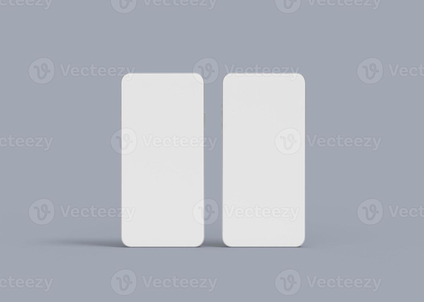 3D rendering modern concept smart phone screen mockup photo