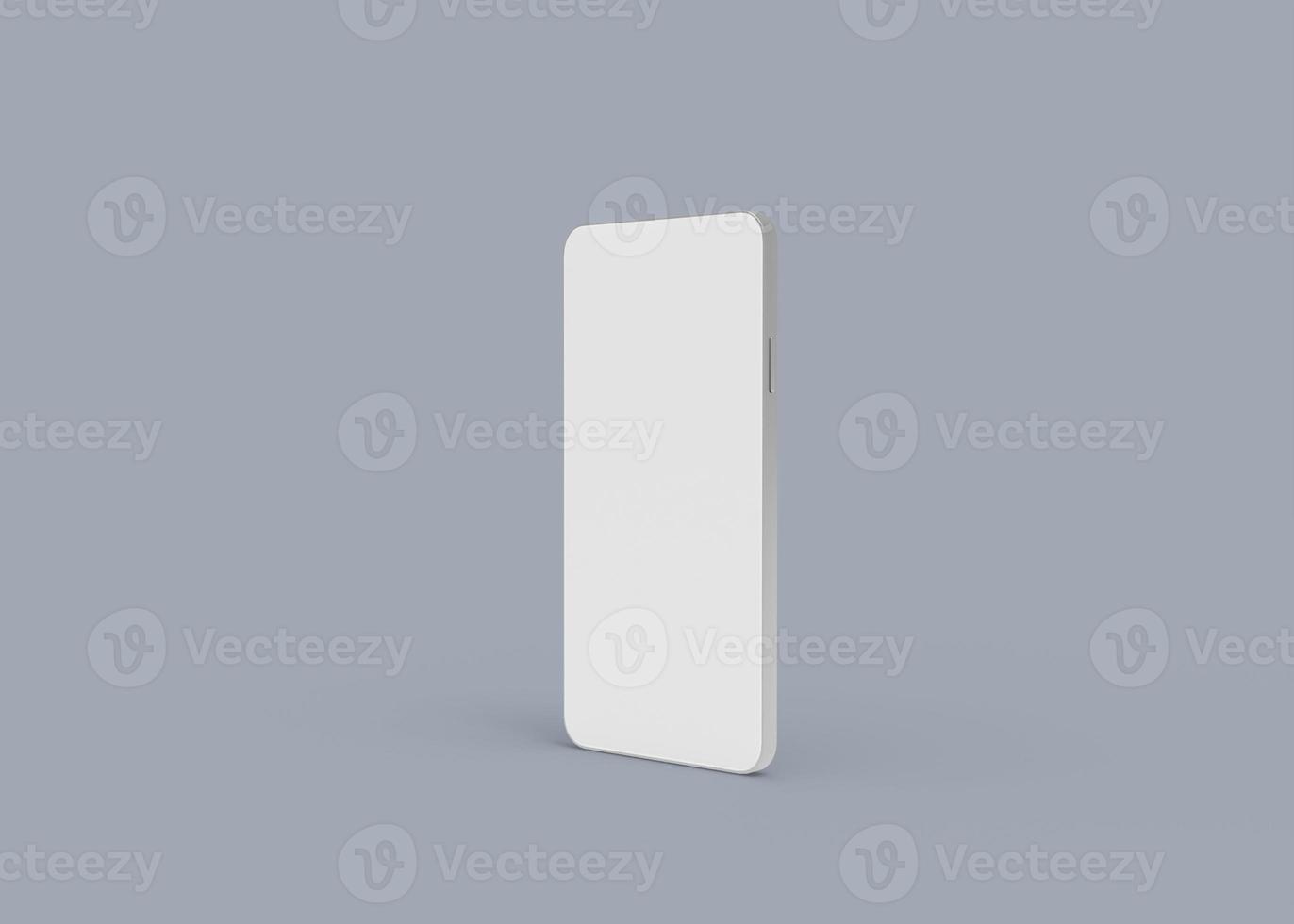 3D rendering modern concept smart phone screen mockup photo
