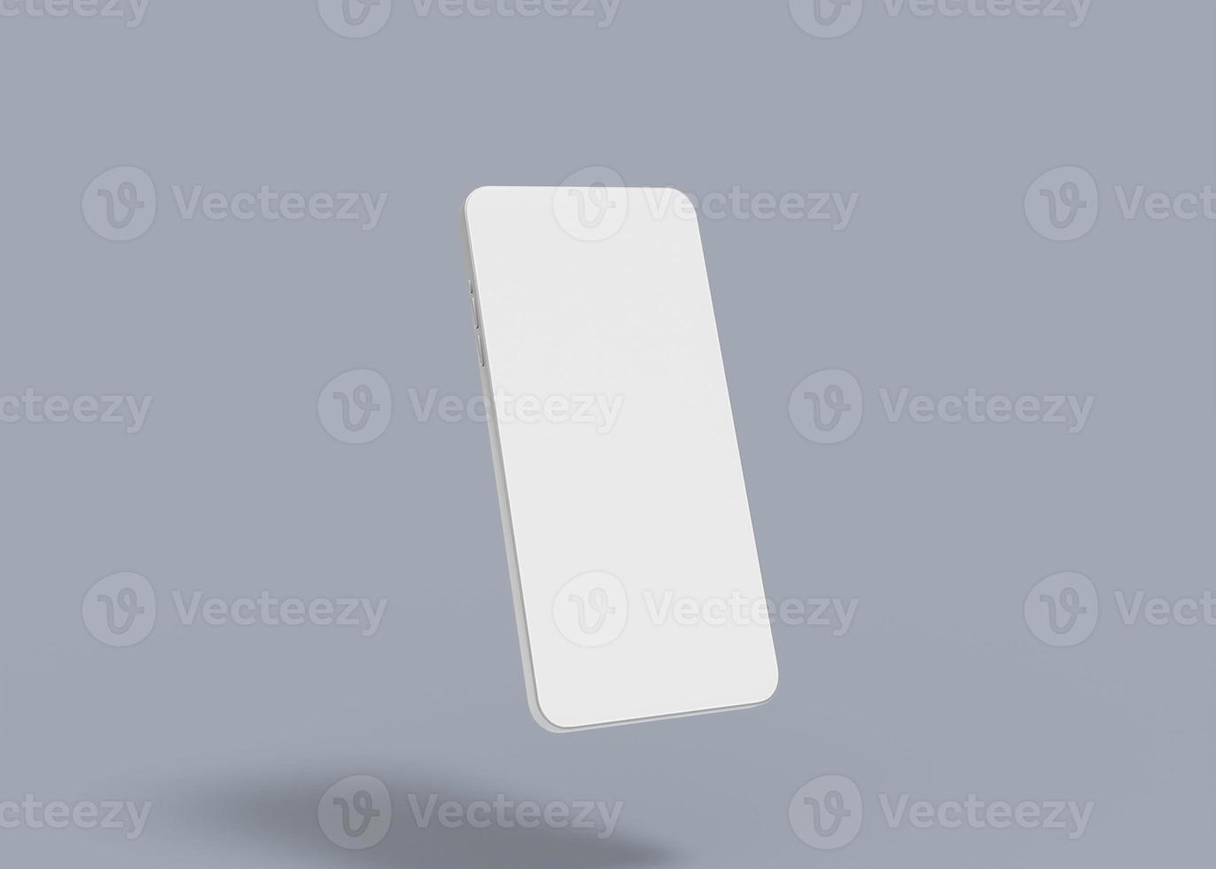 3D rendering modern concept smart phone screen mockup photo