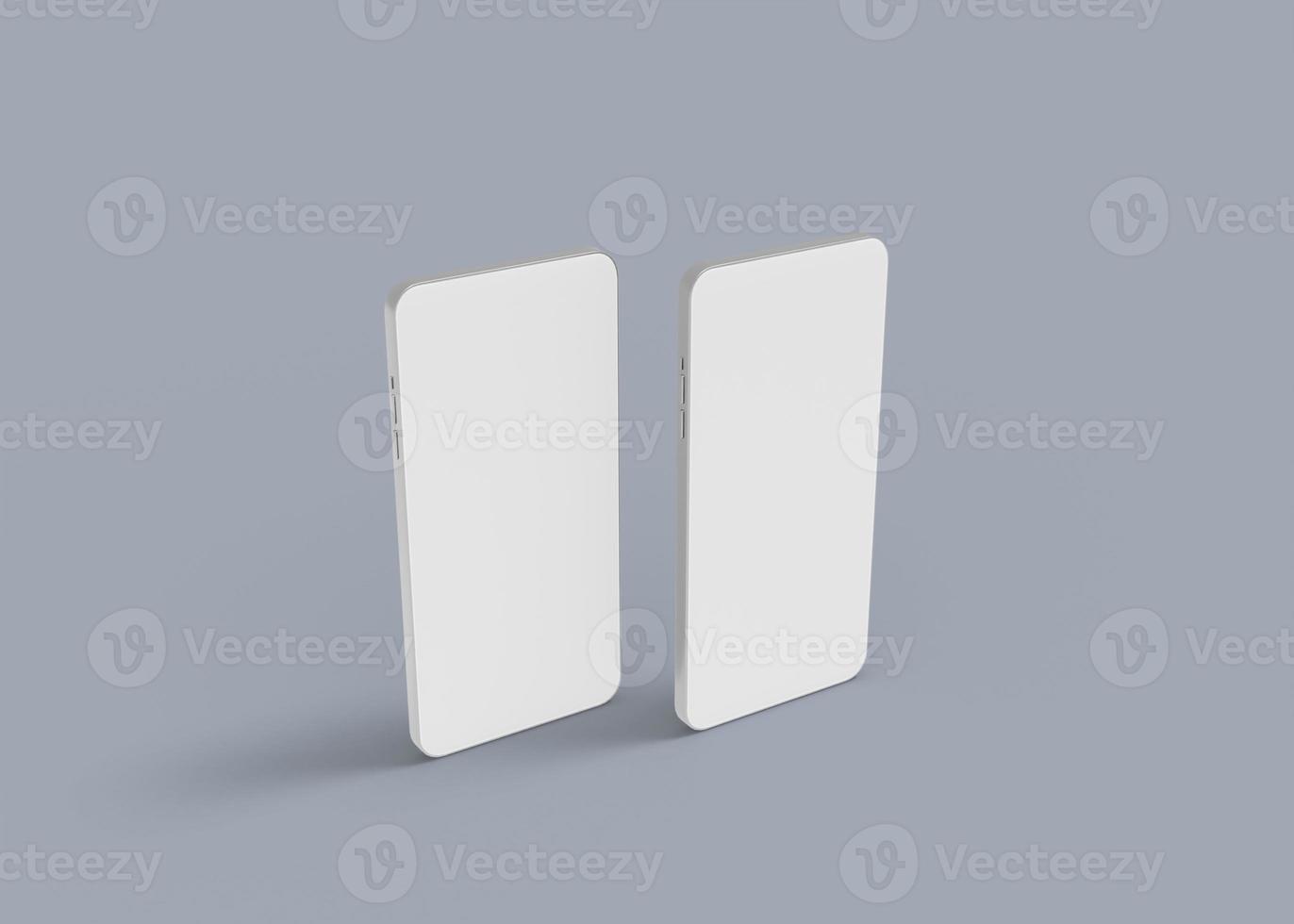 3D rendering modern concept smart phone screen mockup photo