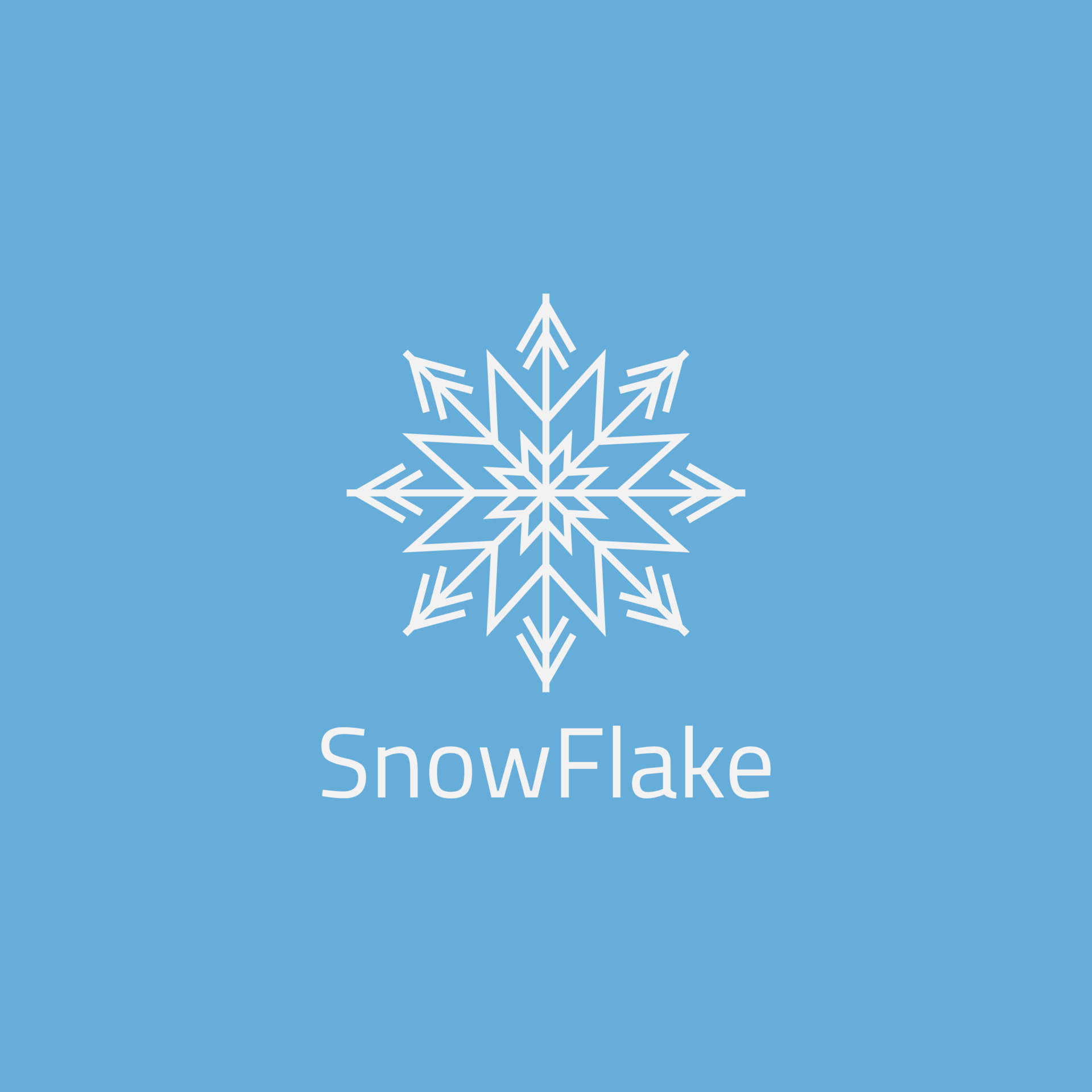 Unique snowflake logo with octagram shape. 21511873 Vector Art at Vecteezy
