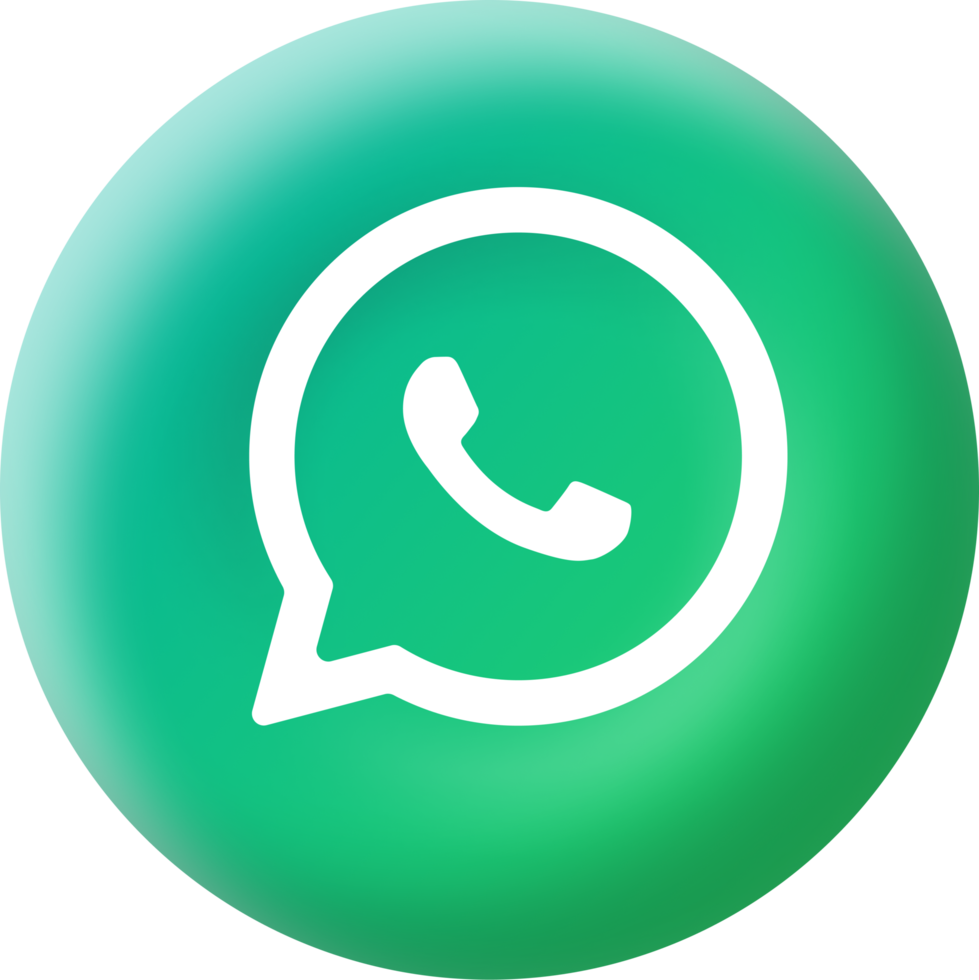 Whatsapp Icon Design 3D PNG Free