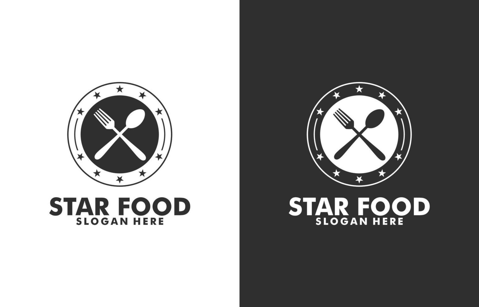 food logo design template vector