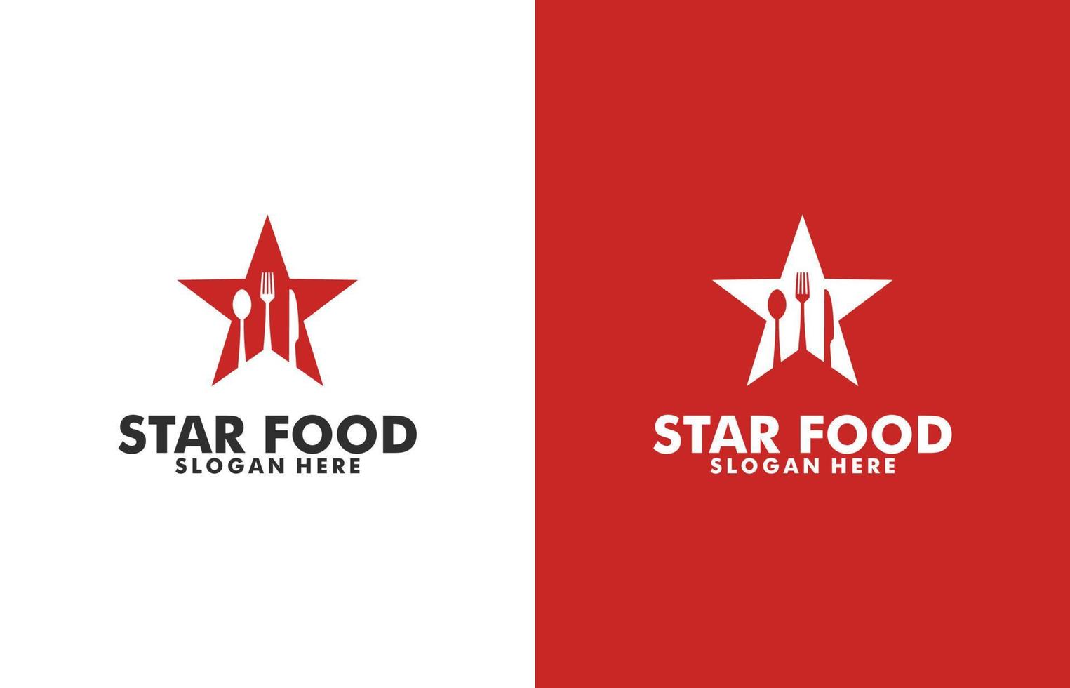 star food logo design template vector