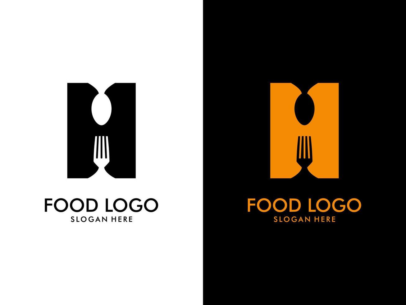 Initial Letter H Food Logo, food logo vector