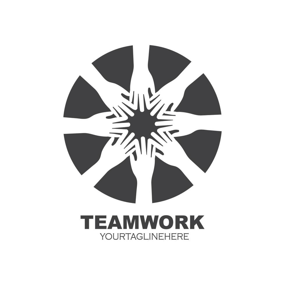 teamwork  vector icon logo  illustration design