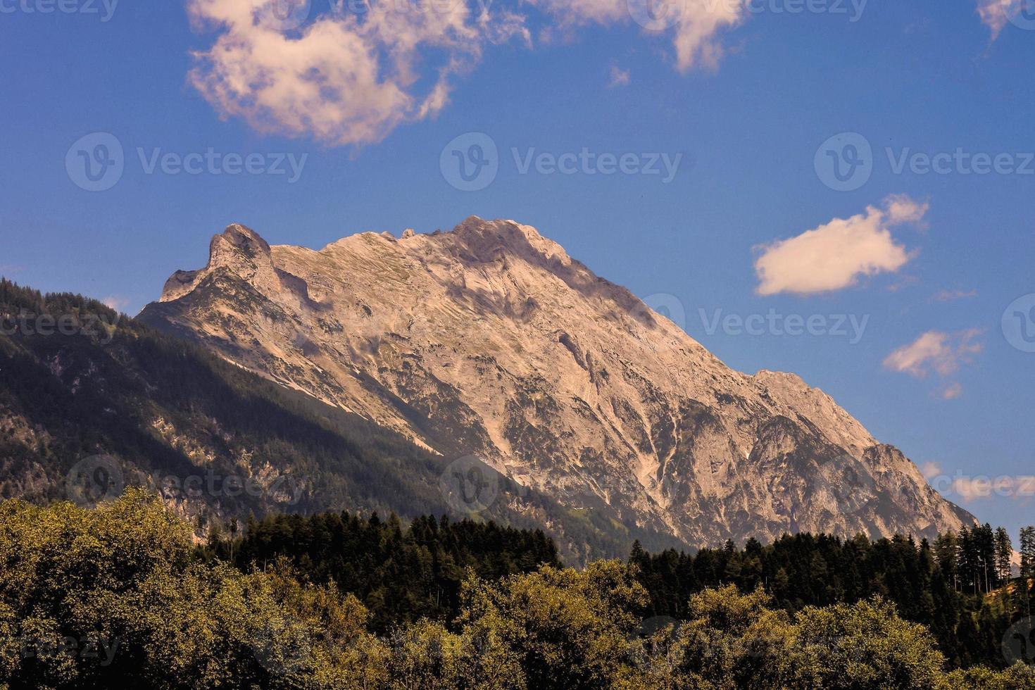 Scenic mountain landscape photo