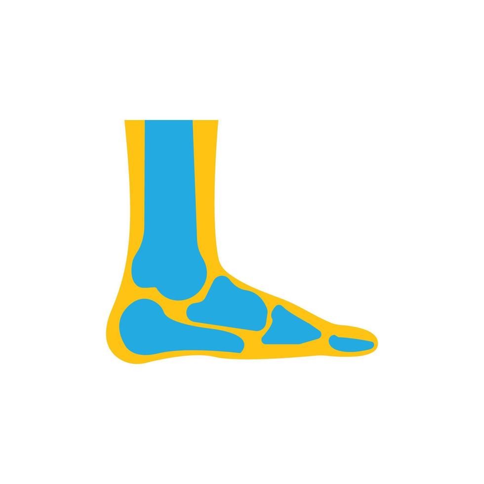 foot bone bone logo vector illustration
