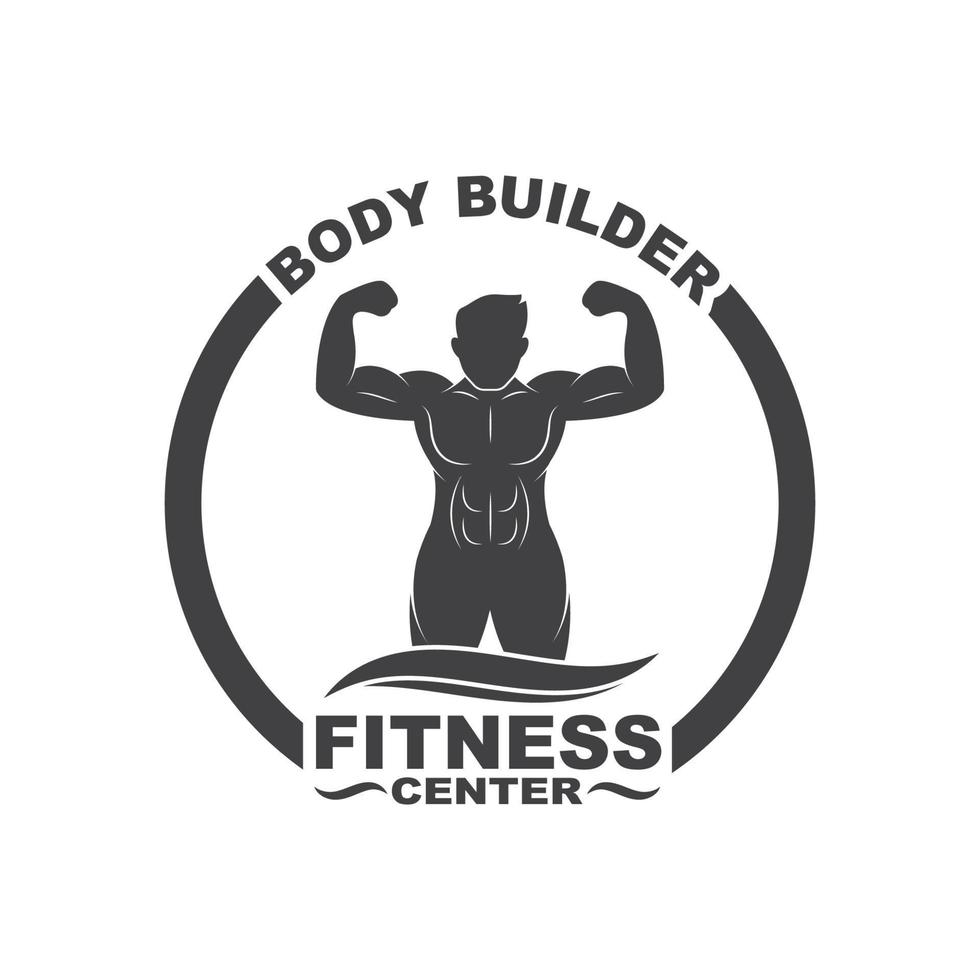 Bodybuilder fitness gym icon logo badge vector illustration 21513338 ...