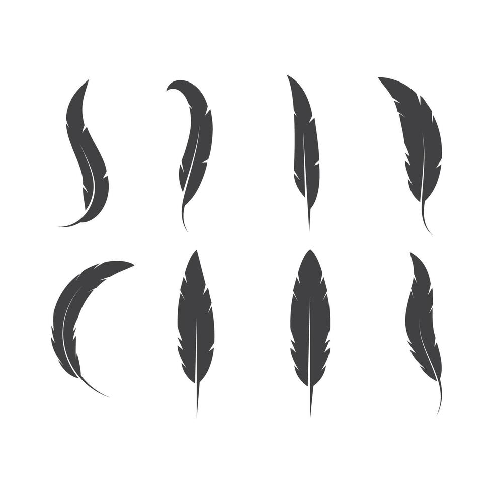 feather icon illustration vector template