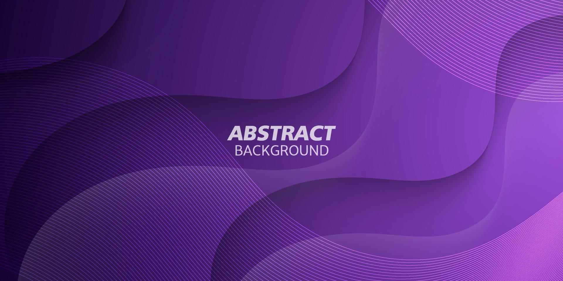 Realistic Abstract Dark Background with Purple Color Wavy Design. Eps10 Vector Template