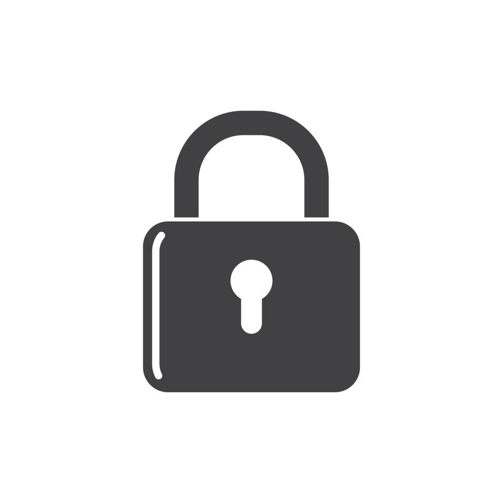 lock vector illustration icon